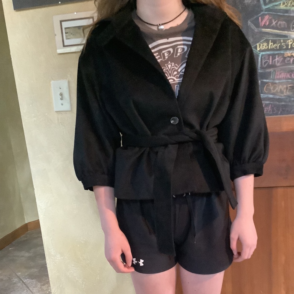 harve Benard by Benard Holtzman cropped M jacket top 6 8